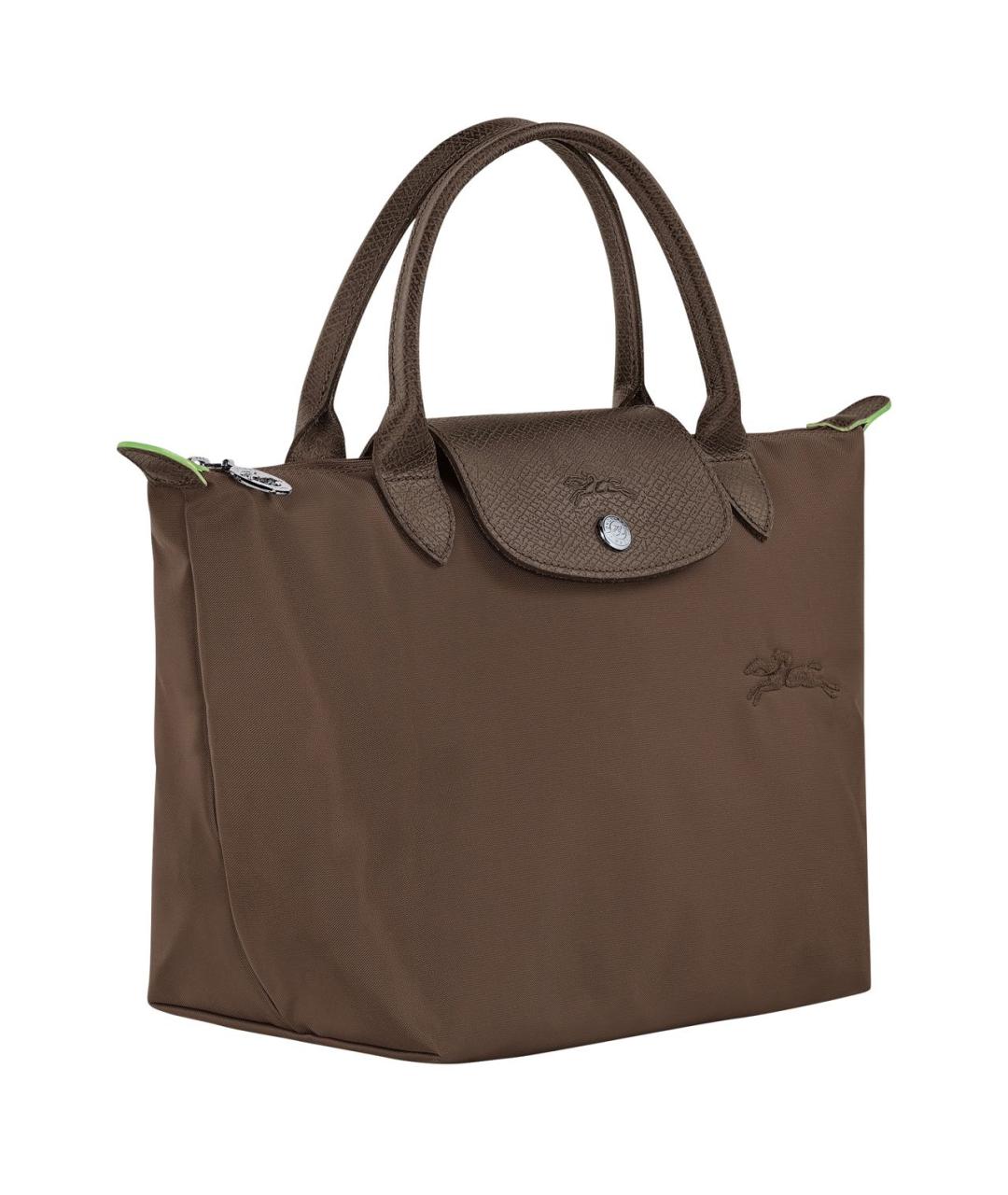 LONGCHAMP Коричневая кожаная сумка тоут, фото 2