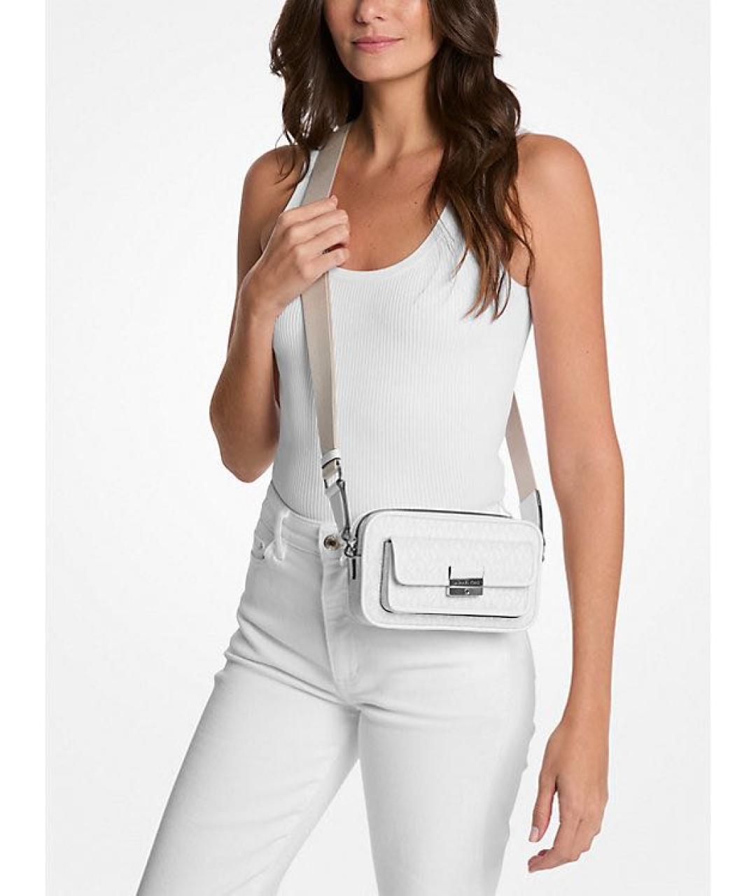 MICHAEL KORS Белая сумка через плечо, фото 2