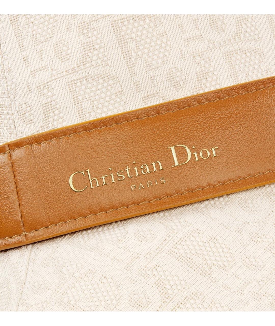 CHRISTIAN DIOR Белая хлопковая шляпа, фото 4
