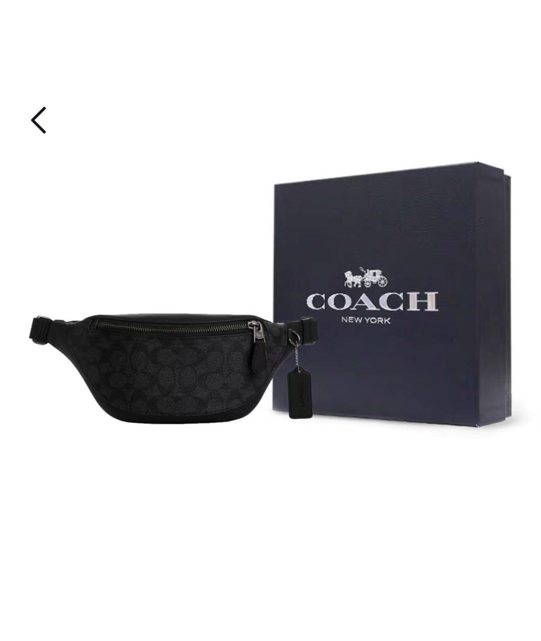 COACH Черная поясная сумка, фото 2