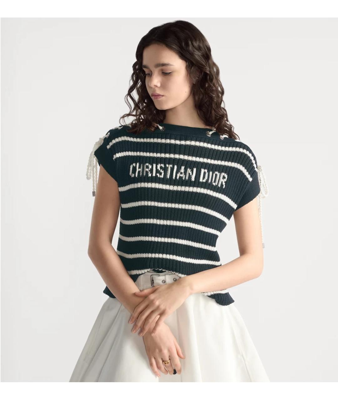 CHRISTIAN DIOR Черный хлопковый джемпер / свитер, фото 3