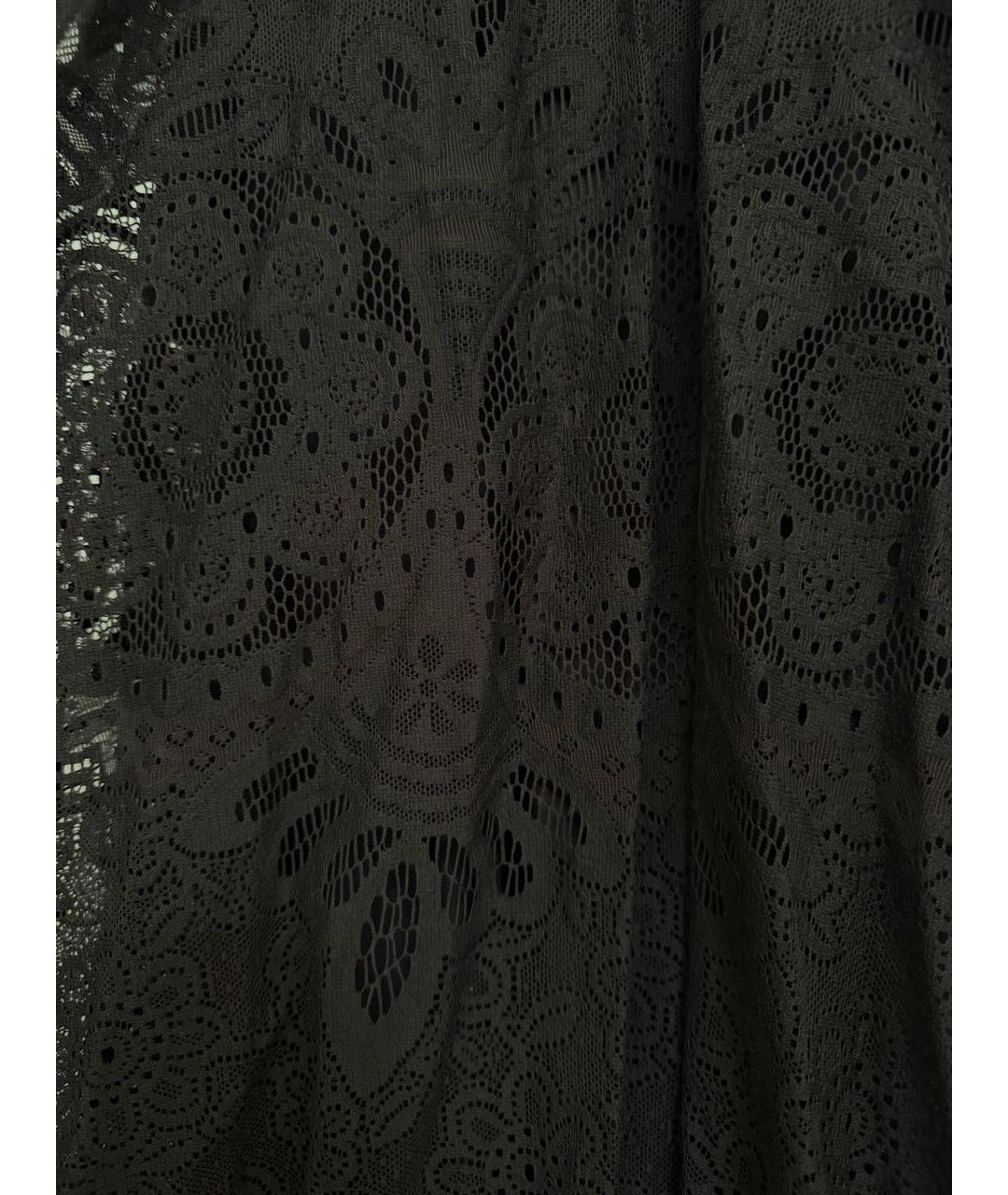 RED VALENTINO Темно-синяя кружевная юбка миди, фото 4