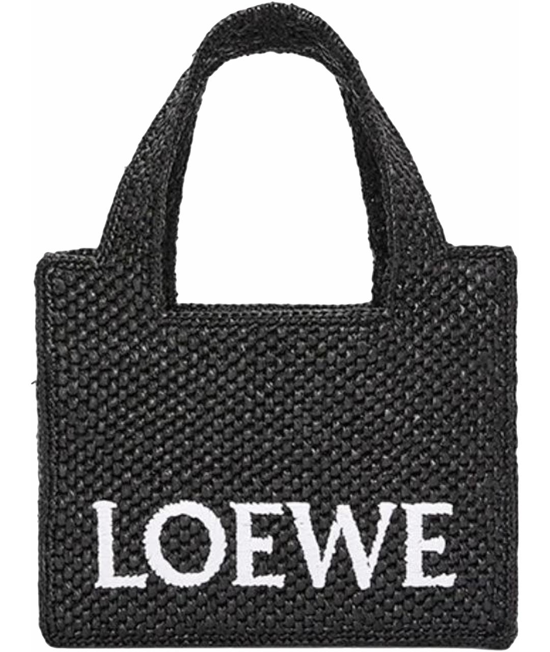 LOEWE Черная пляжная сумка, фото 1