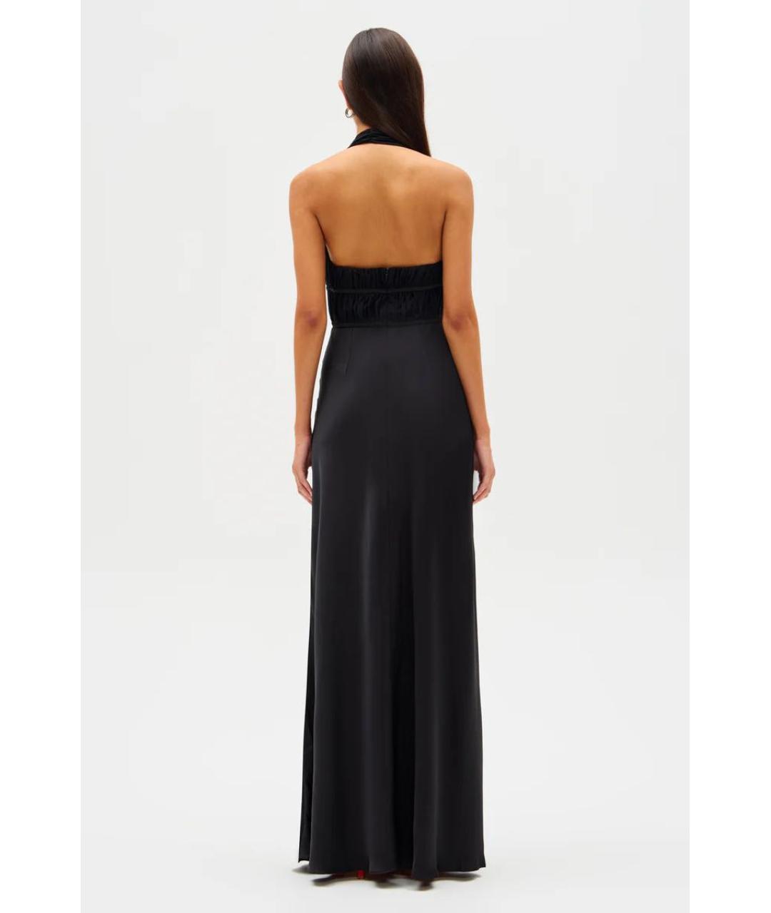 MISHA COLLECTION Черное полиэстеровое вечернее платье, фото 5