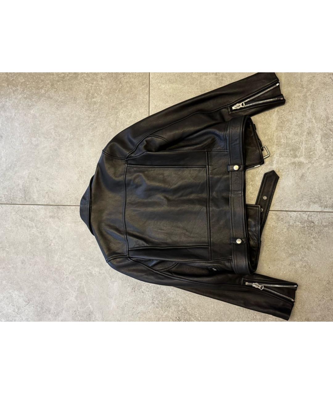 ACNE STUDIOS Черная кожаная куртка, фото 2