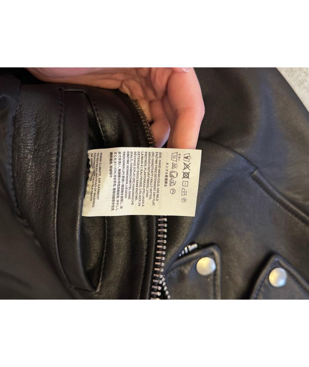 ACNE STUDIOS Черная кожаная куртка, фото 5