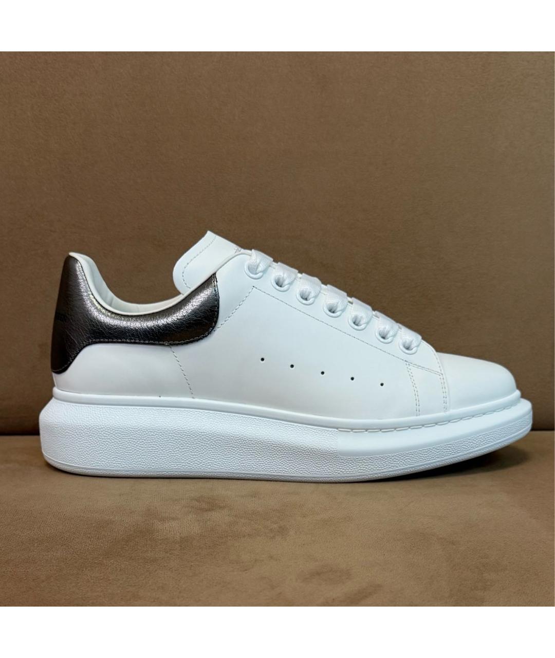 ALEXANDER MCQUEEN Белые кожаные кроссовки, фото 9