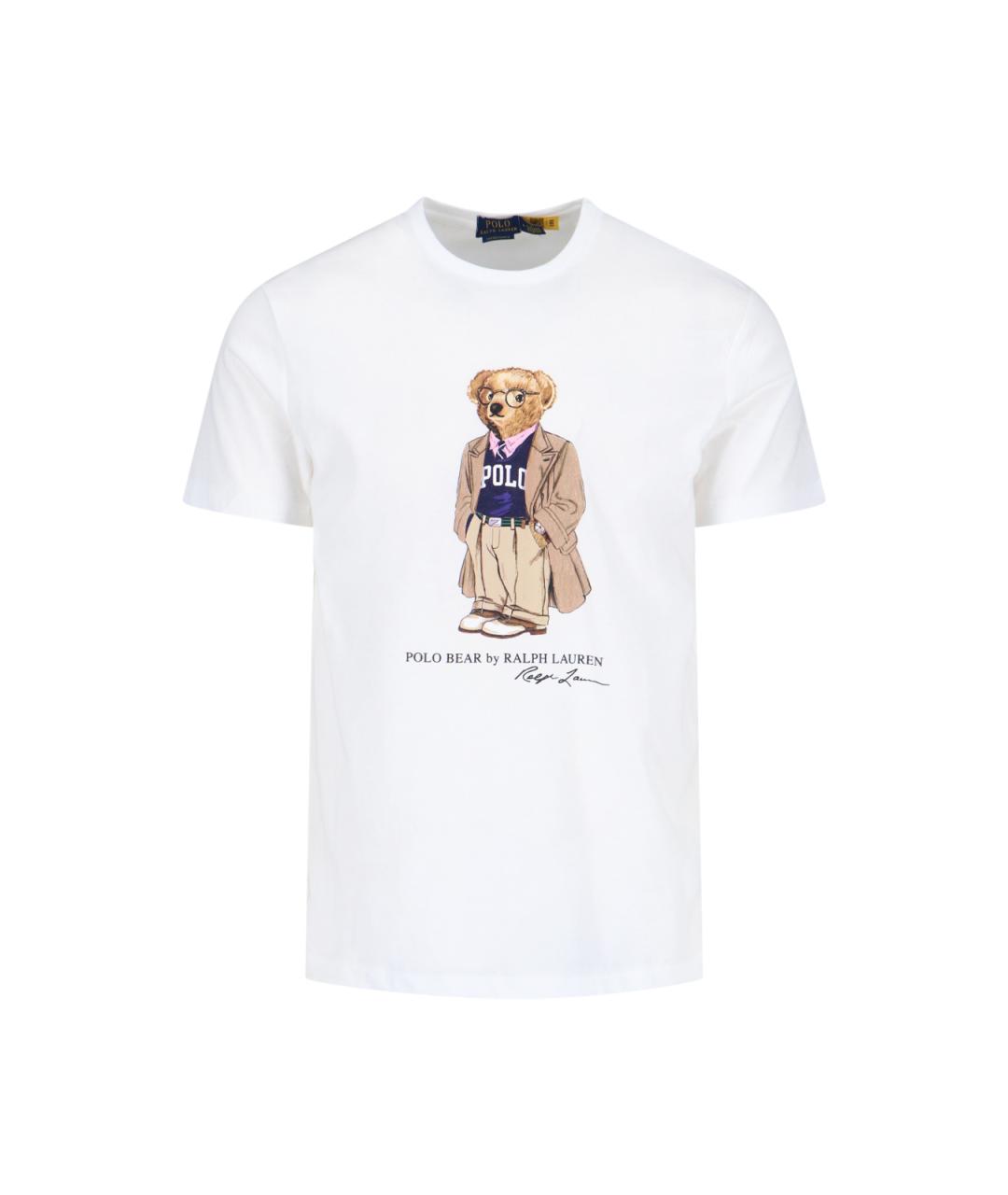 POLO RALPH LAUREN Белая хлопковая футболка, фото 1