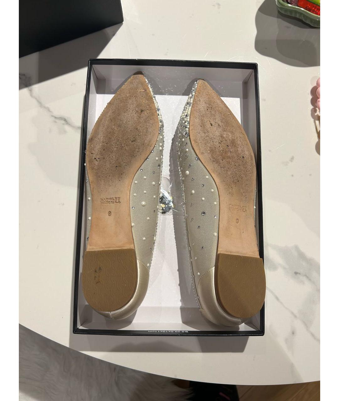 BADGLEY MISCHKA Белые балетки, фото 7