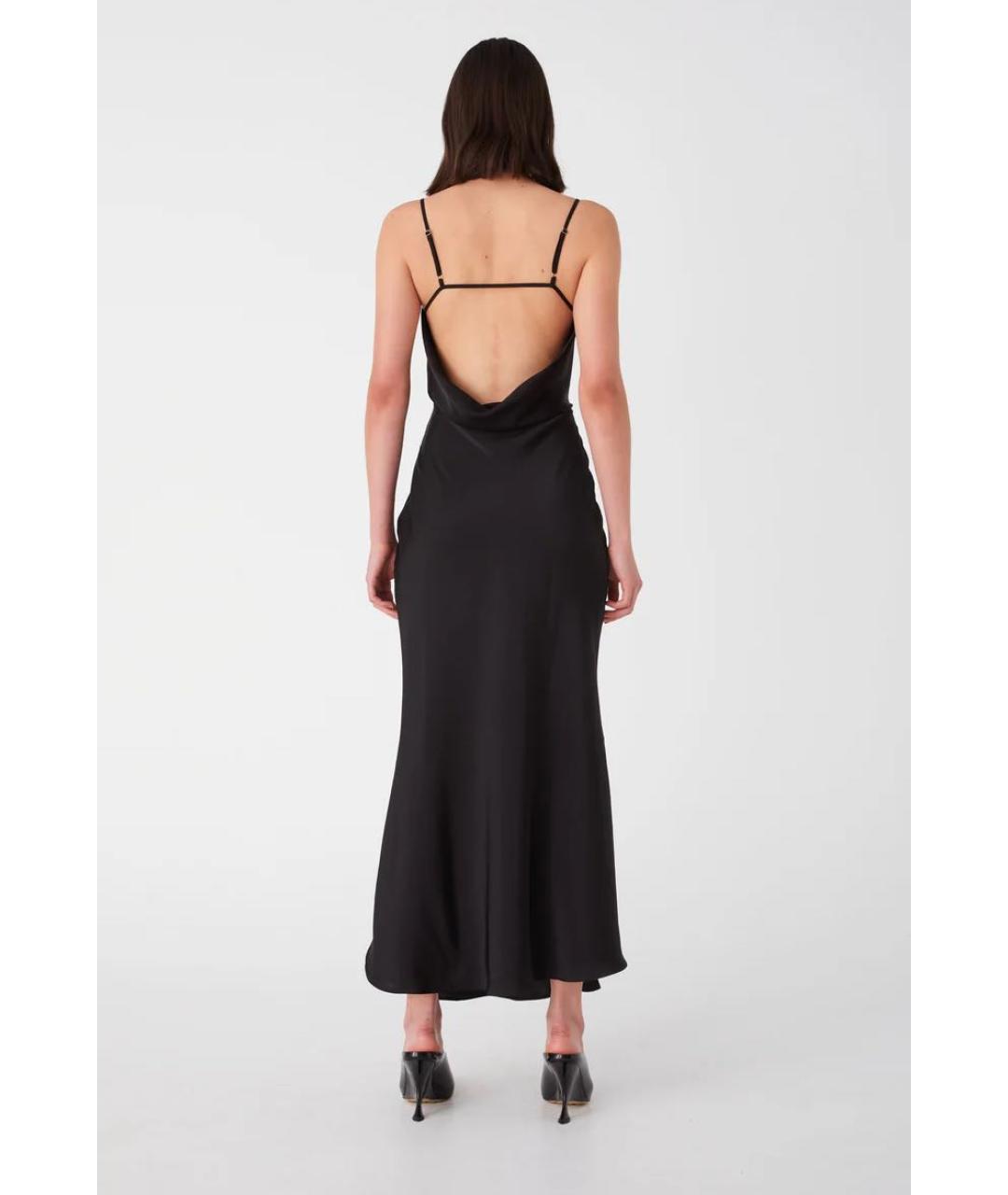 MISHA COLLECTION Черное полиэстеровое вечернее платье, фото 2