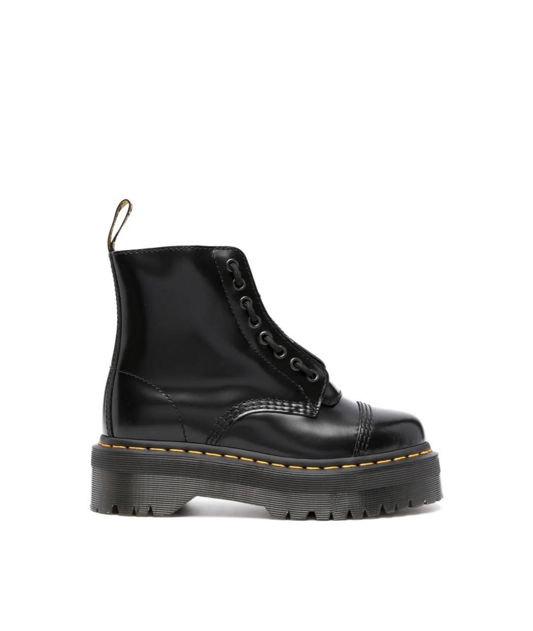 DR. MARTENS Черные кожаные ботинки, фото 1