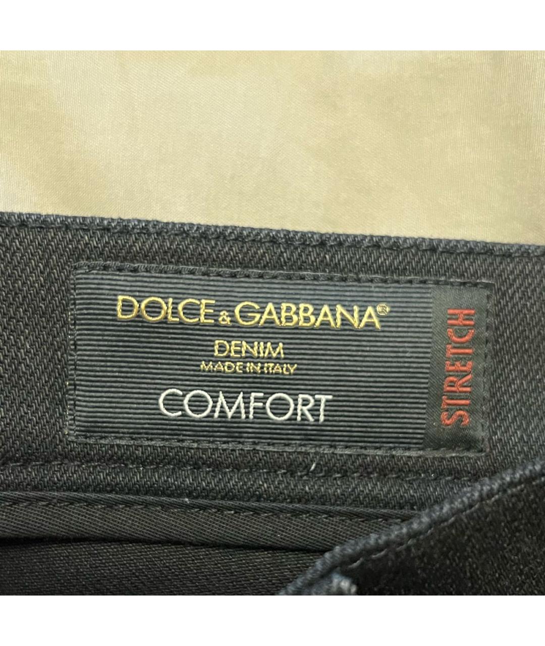 DOLCE&GABBANA Черные хлопко-полиэстеровые джинсы скинни, фото 6