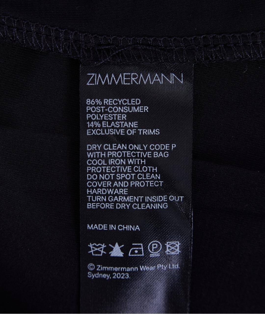 ZIMMERMANN Черный полиэстеровый сарафан, фото 6