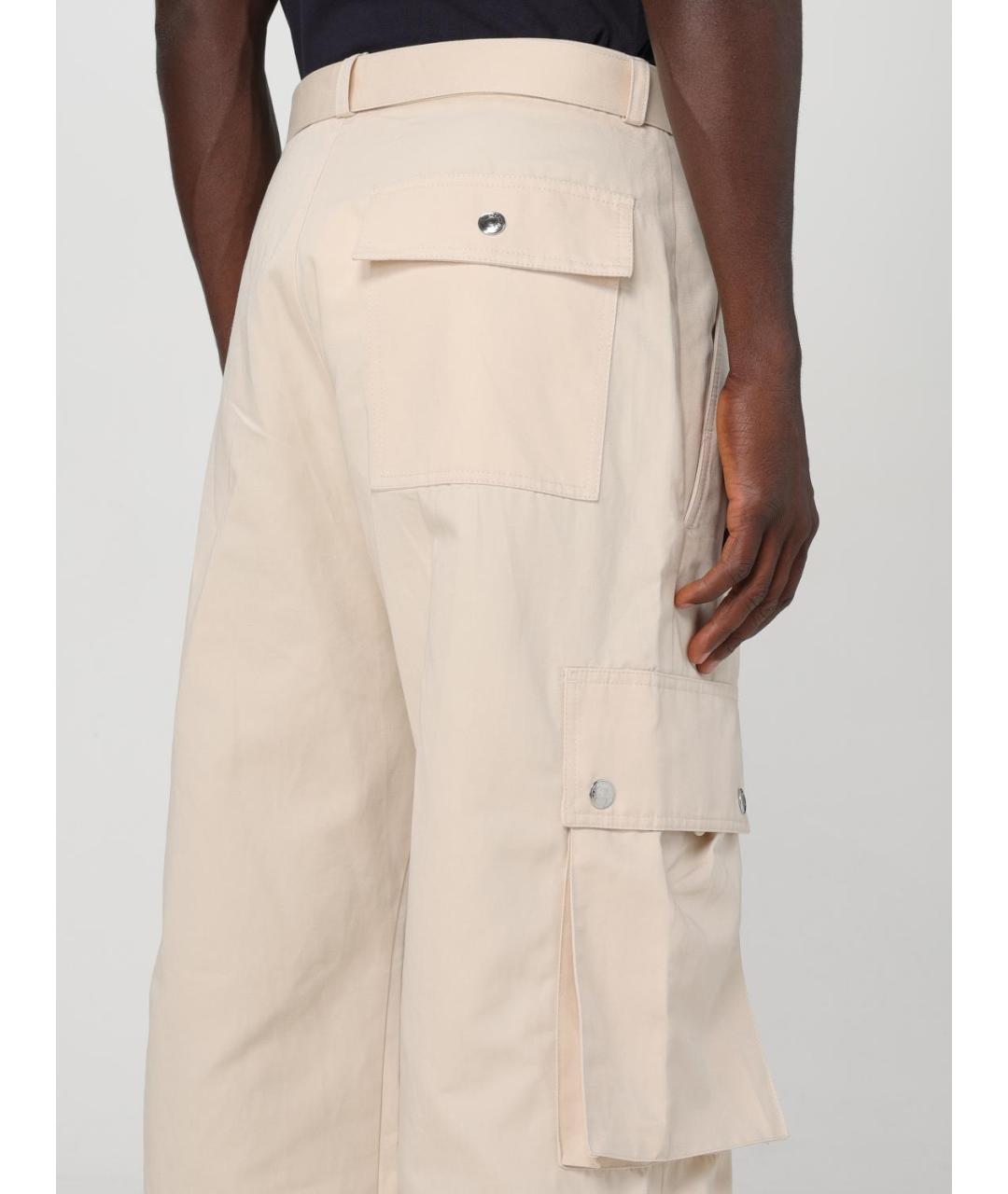 JACQUEMUS Бежевые хлопковые повседневные брюки, фото 6