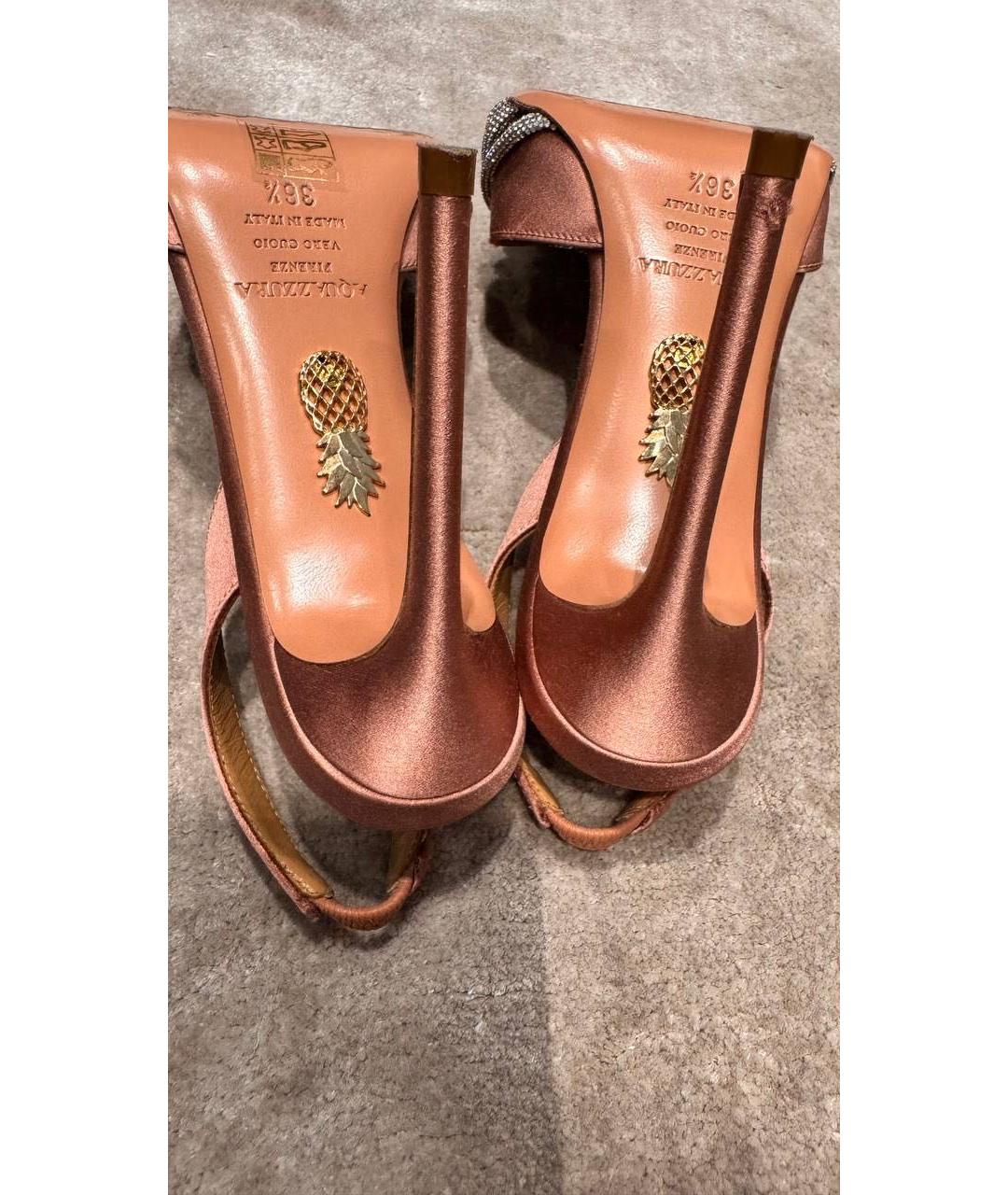 AQUAZZURA Розовые туфли, фото 3