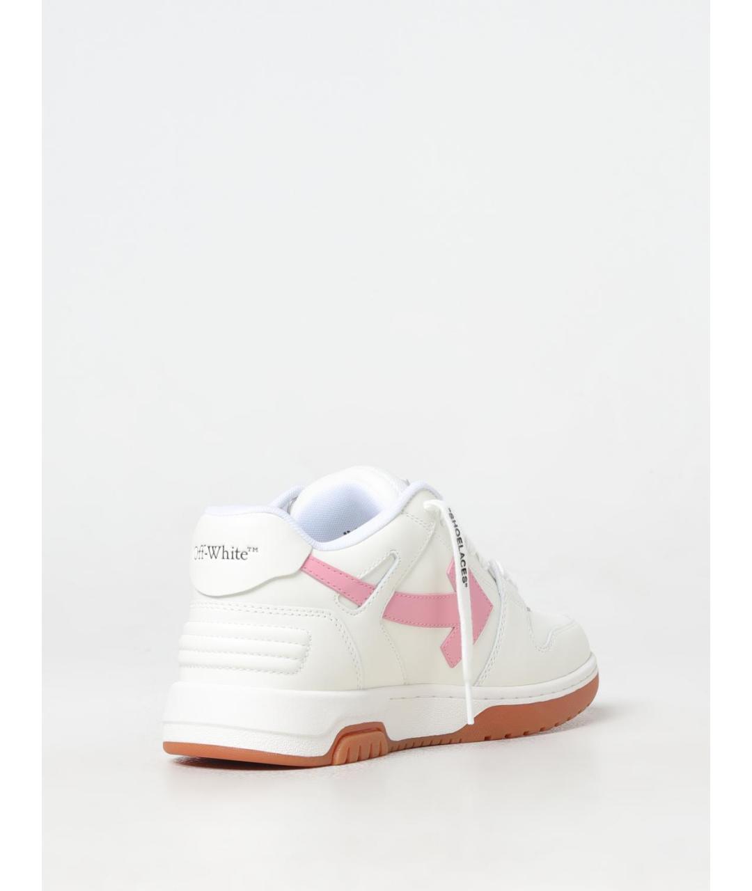 OFF-WHITE Белые кожаные кеды, фото 3