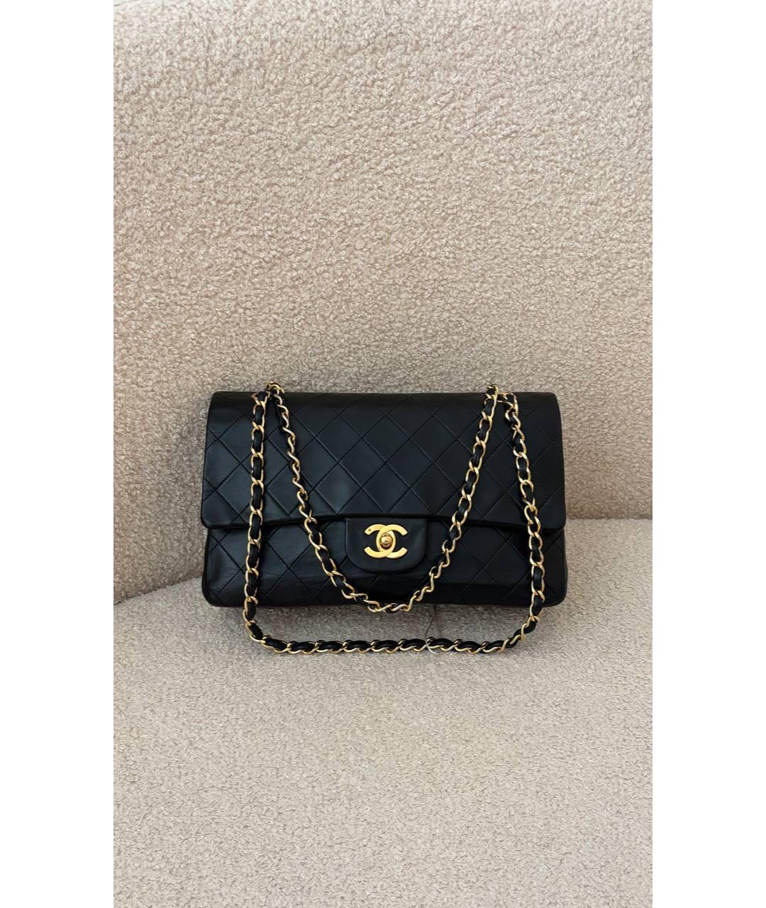 CHANEL Черная кожаная сумка через плечо, фото 3