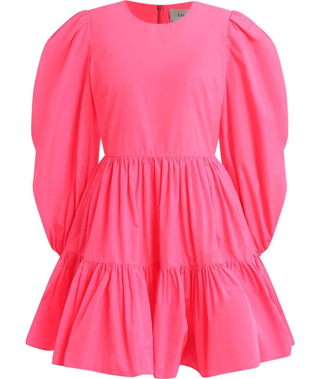 VALENTINO Фуксия хлопковое платье, фото 1