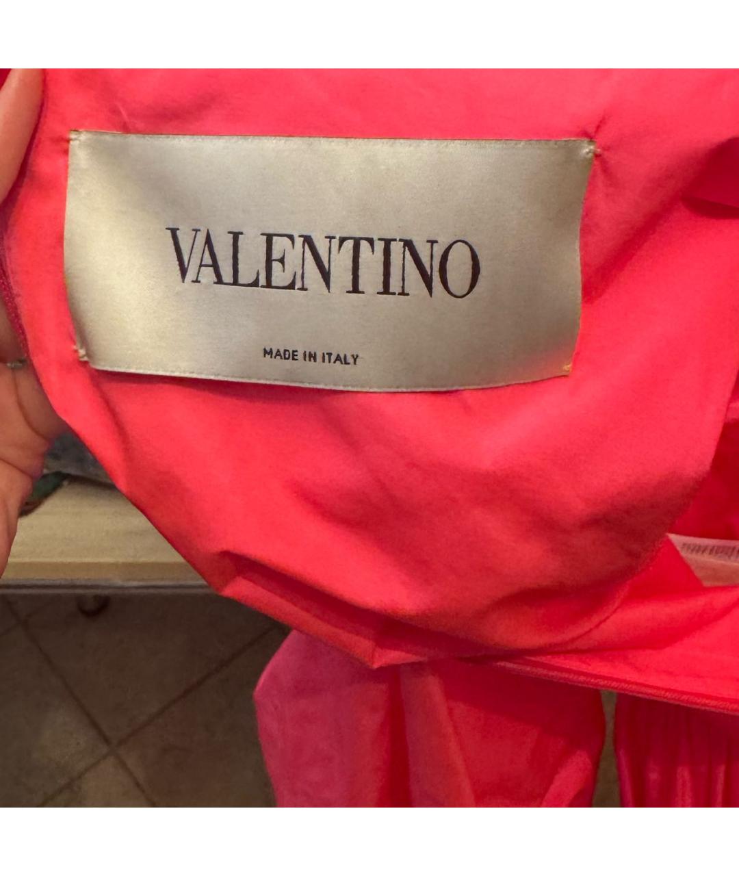 VALENTINO Фуксия хлопковое платье, фото 6