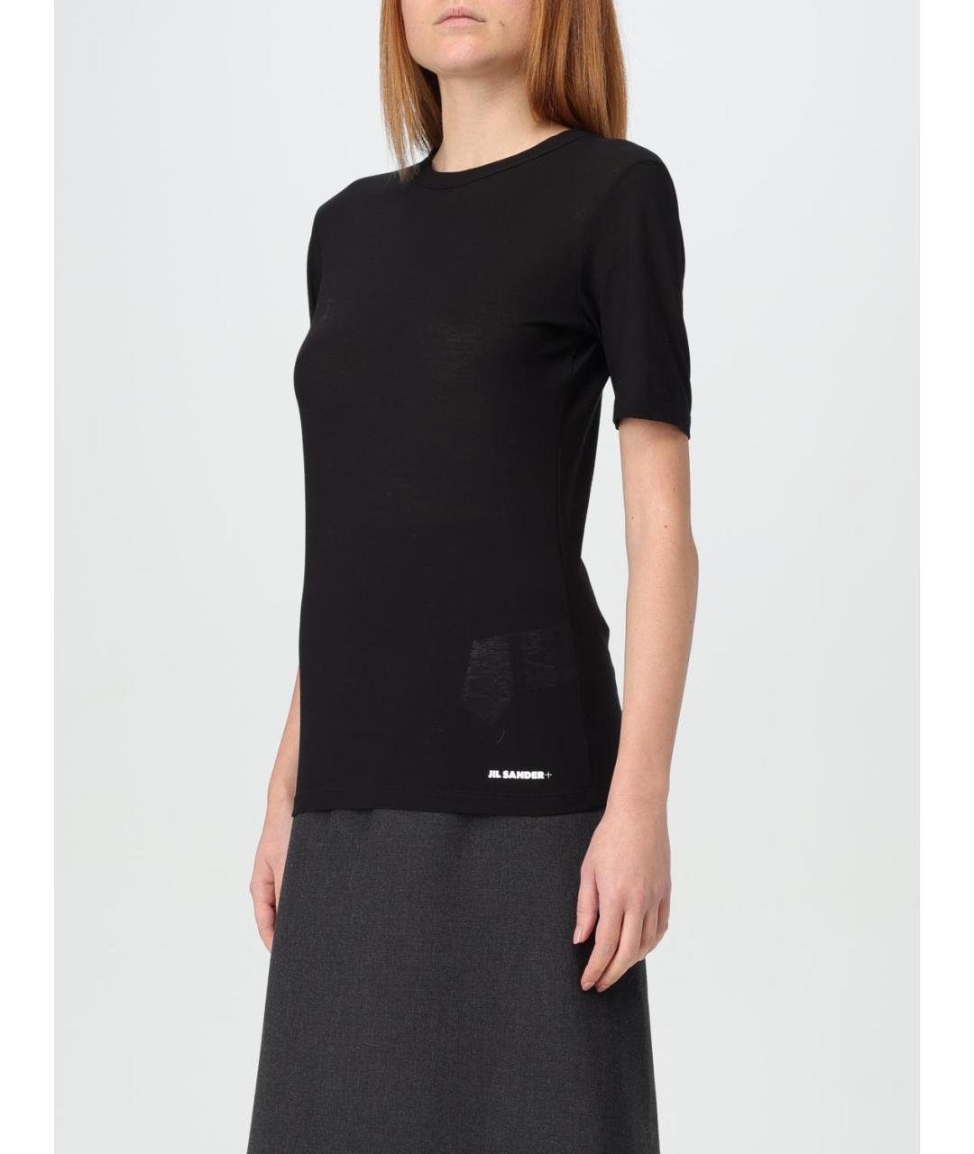 JIL SANDER Черная футболка, фото 4