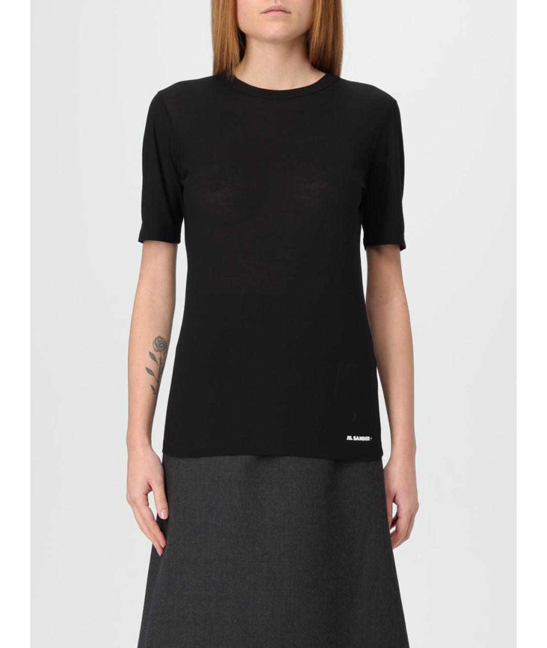 JIL SANDER Черная футболка, фото 2