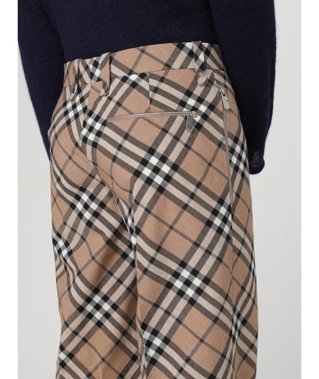 BURBERRY Бежевые повседневные брюки, фото 6