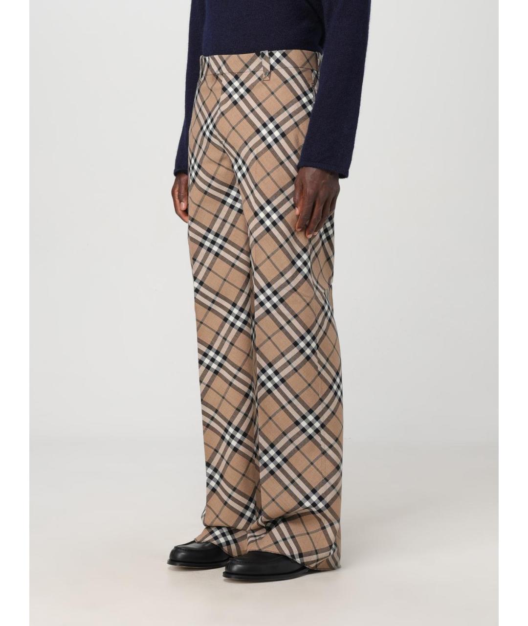 BURBERRY Бежевые повседневные брюки, фото 5