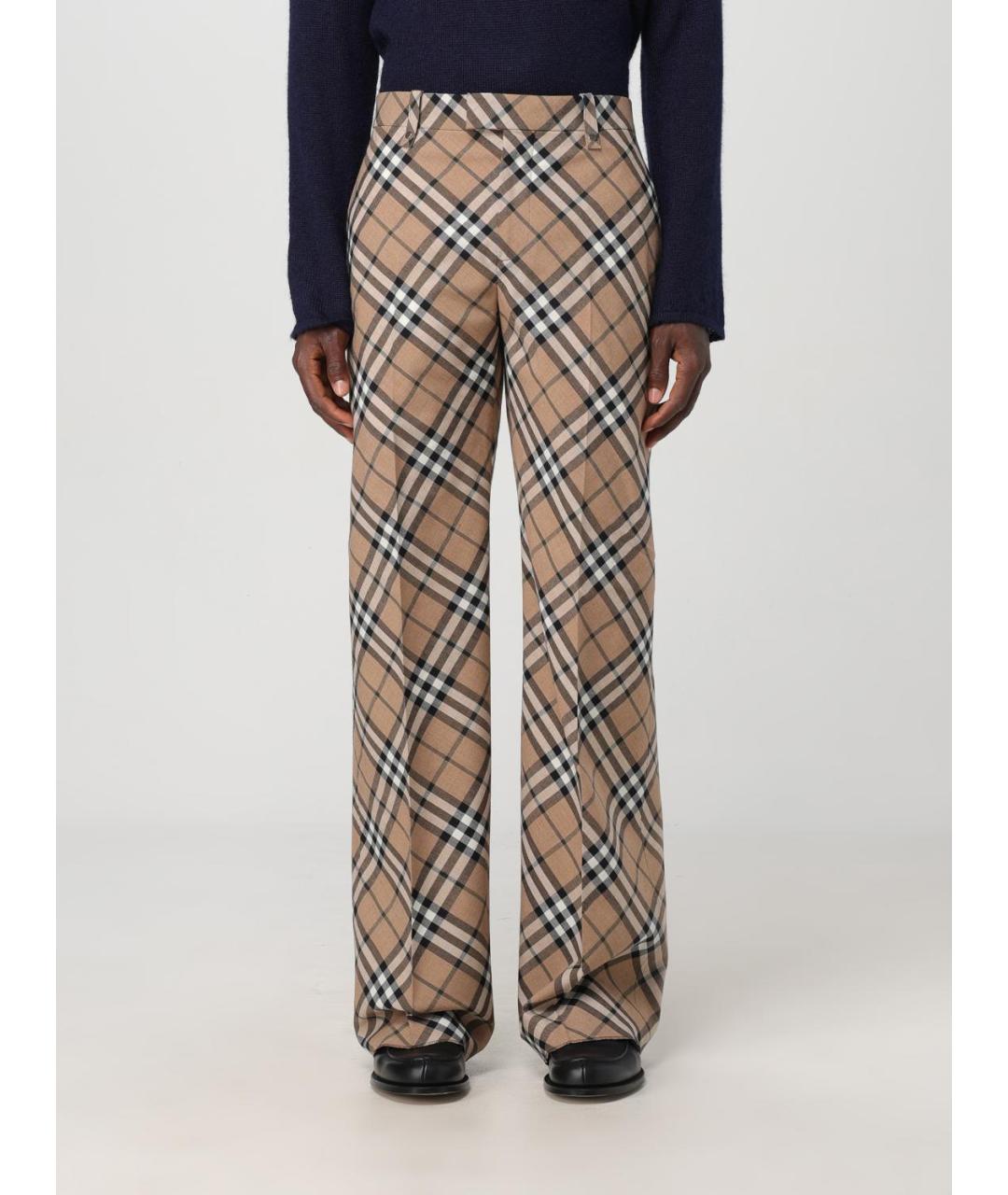 BURBERRY Бежевые повседневные брюки, фото 2