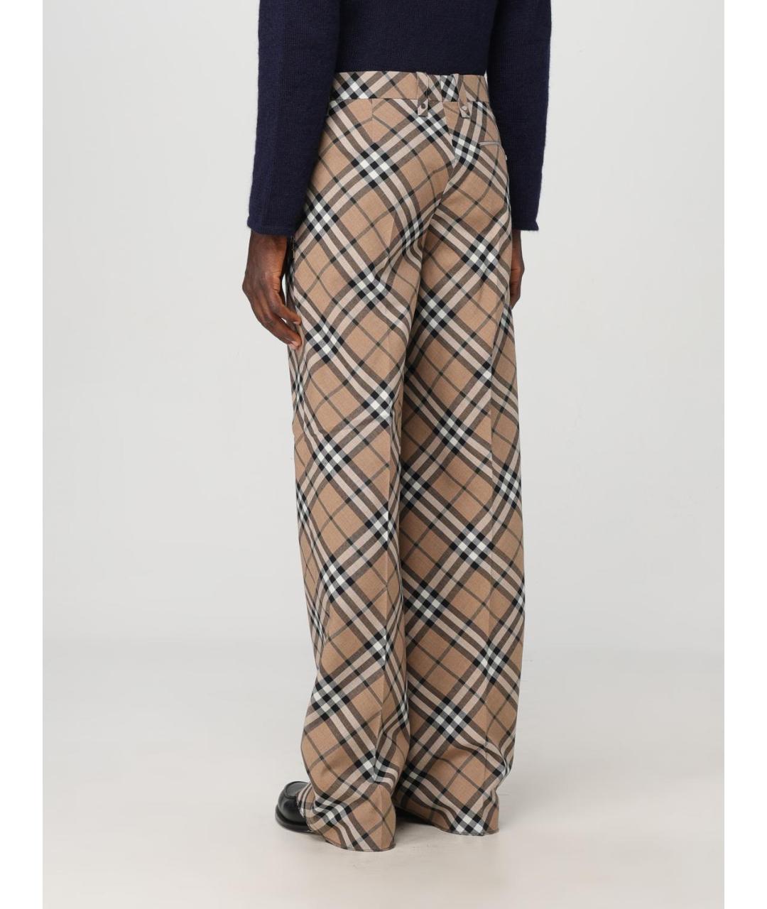 BURBERRY Бежевые повседневные брюки, фото 4