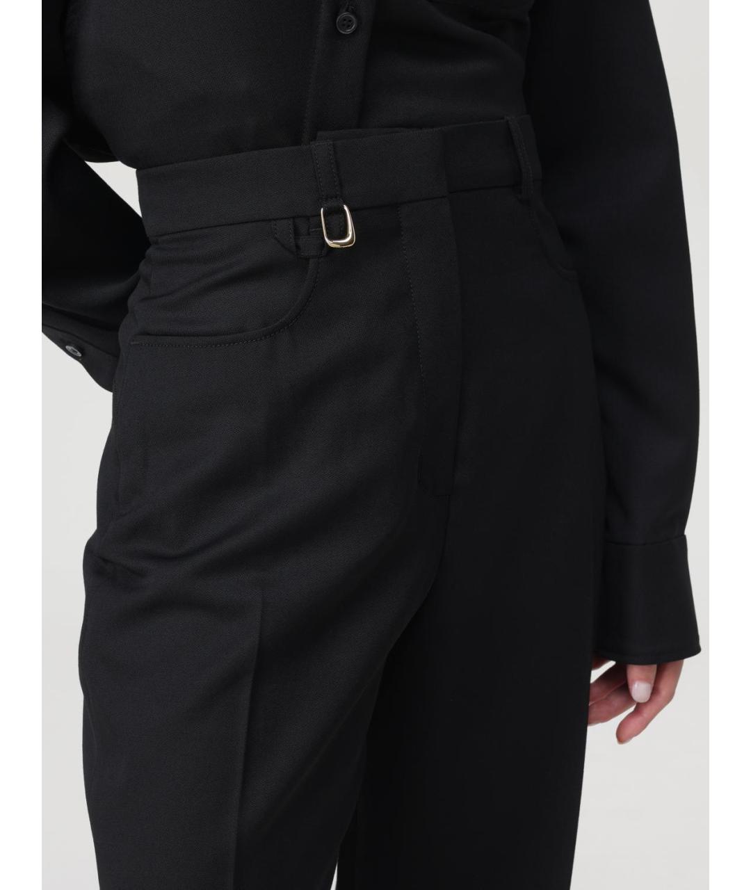 JACQUEMUS Черные прямые брюки, фото 6