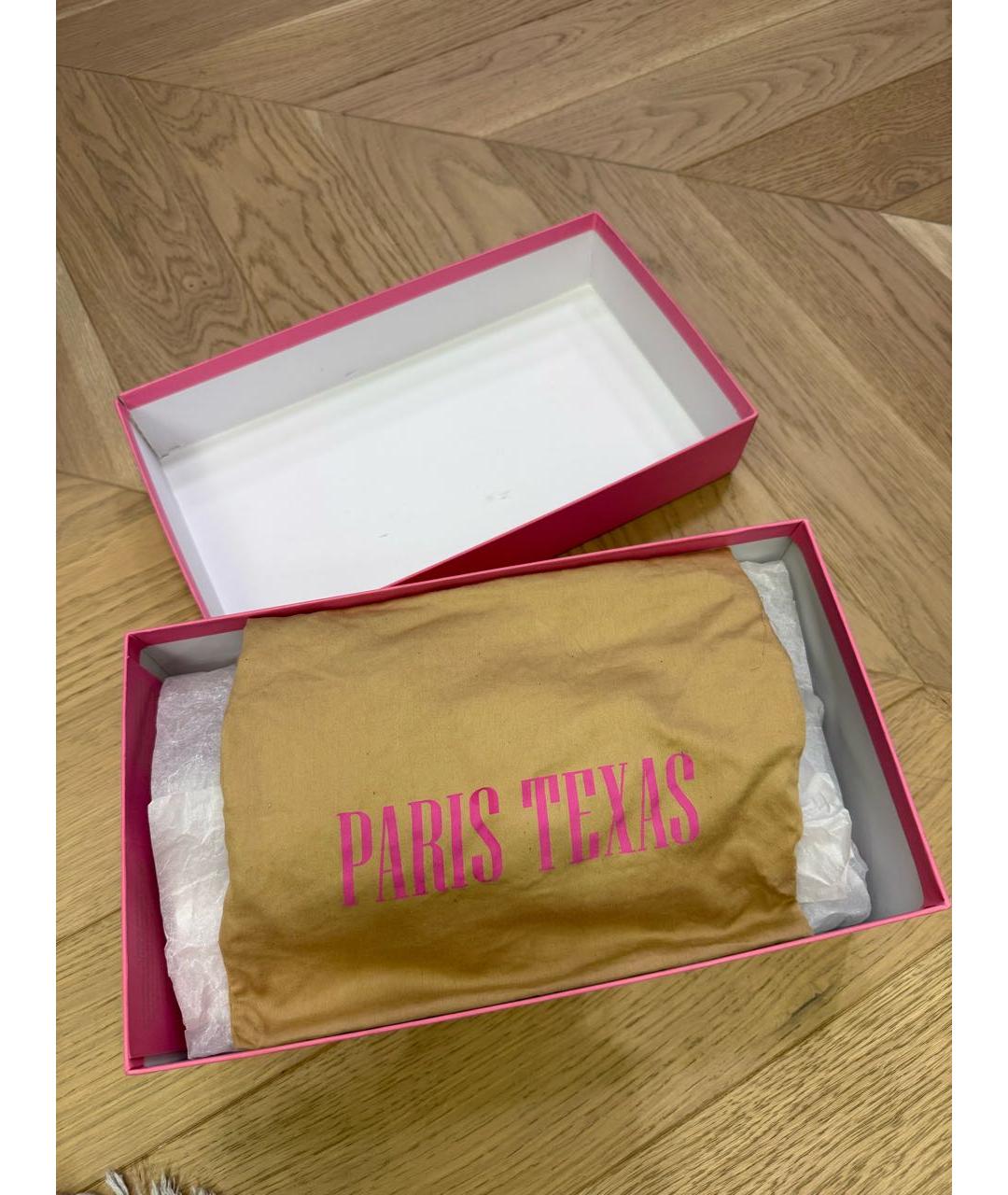 PARIS TEXAS Черные мюли из лакированной кожи, фото 7