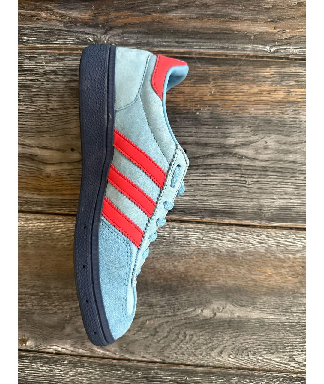 ADIDAS Голубые замшевые кеды, фото 6