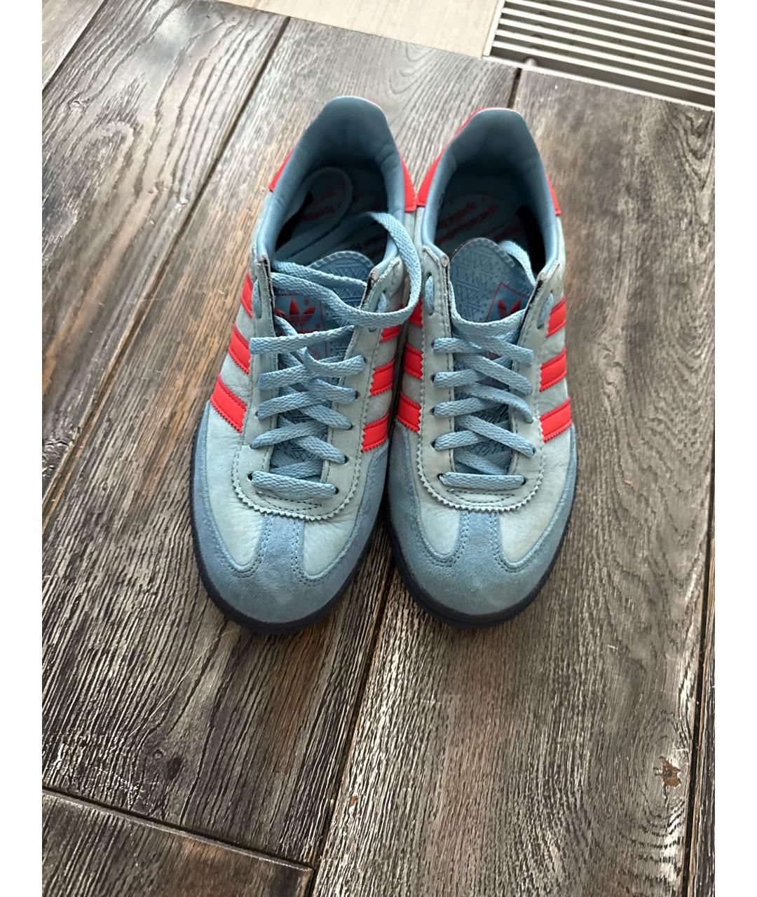 ADIDAS Голубые замшевые кеды, фото 5