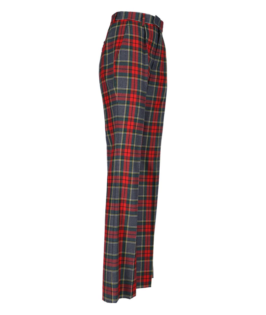 VIVIENNE WESTWOOD Мульти шерстяные прямые брюки, фото 3