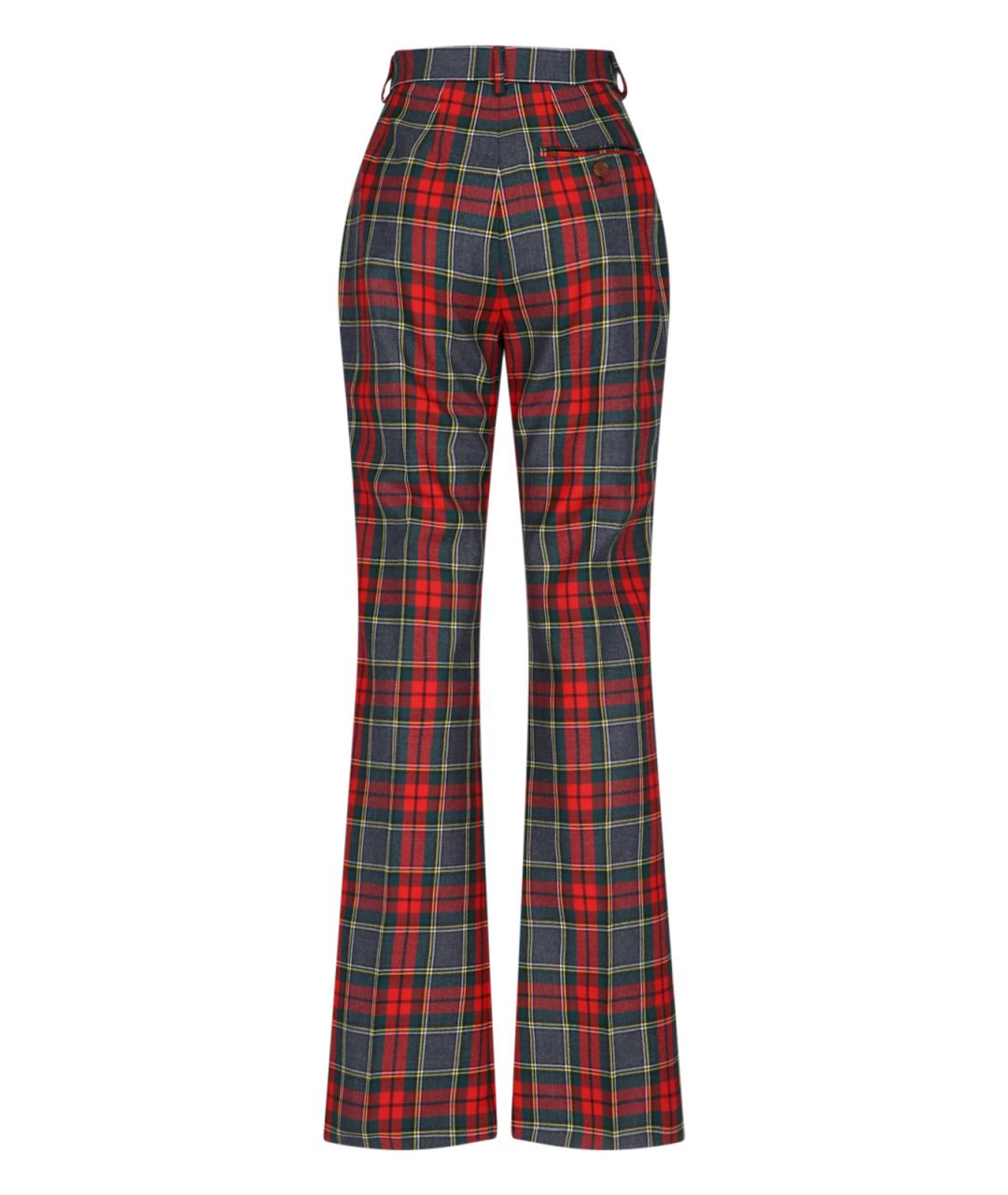 VIVIENNE WESTWOOD Мульти шерстяные прямые брюки, фото 2