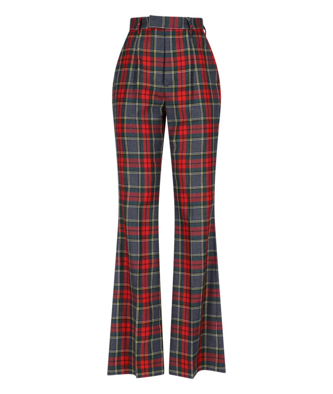 VIVIENNE WESTWOOD Мульти шерстяные прямые брюки, фото 1