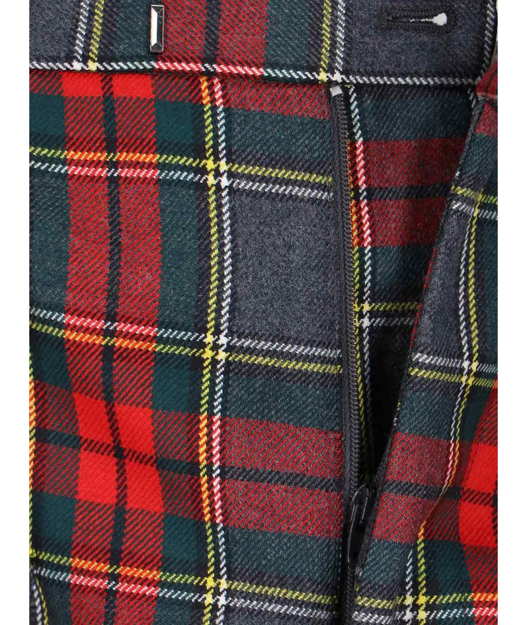 VIVIENNE WESTWOOD Мульти шерстяные прямые брюки, фото 5