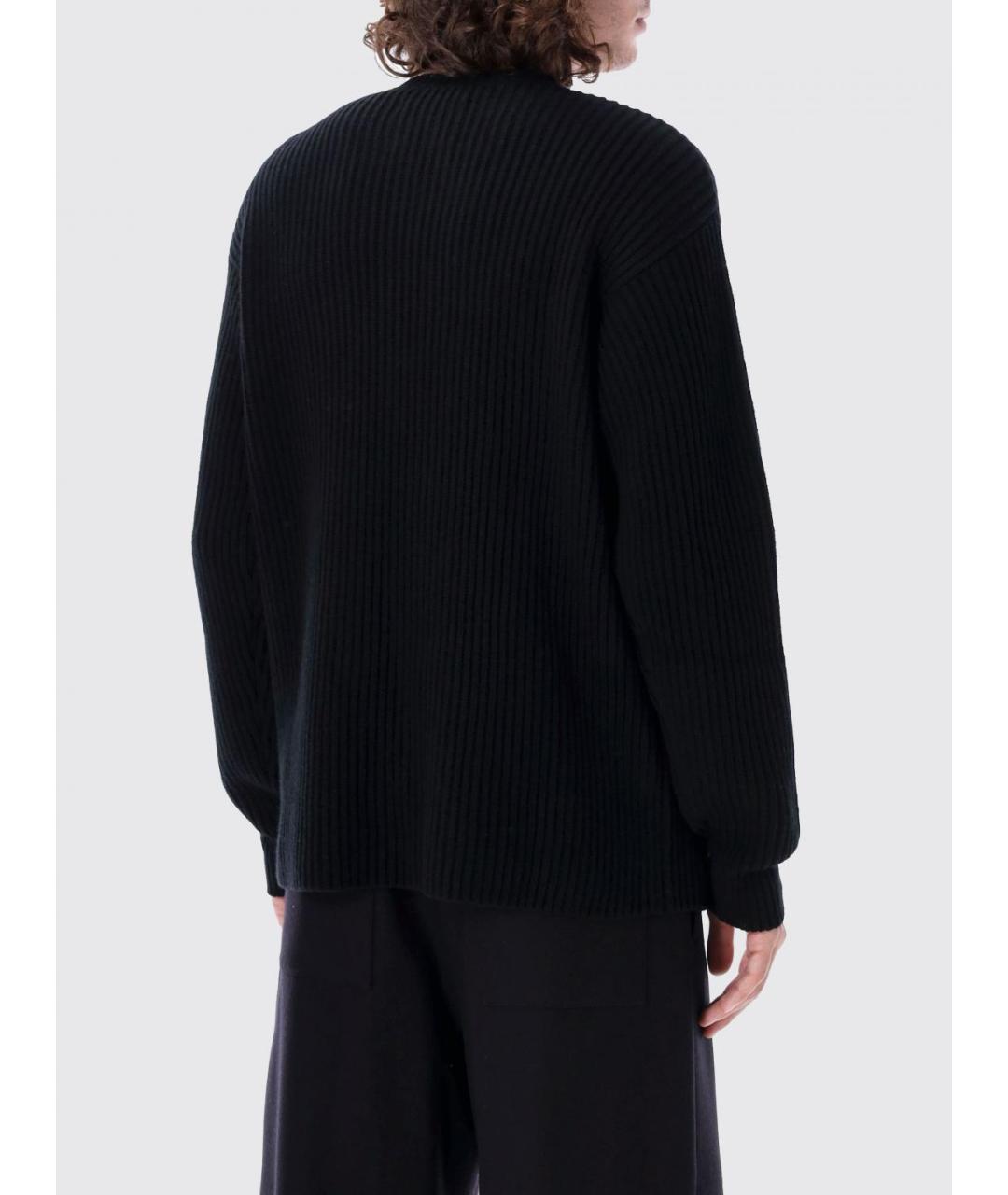 JIL SANDER Черный шерстяной джемпер / свитер, фото 3