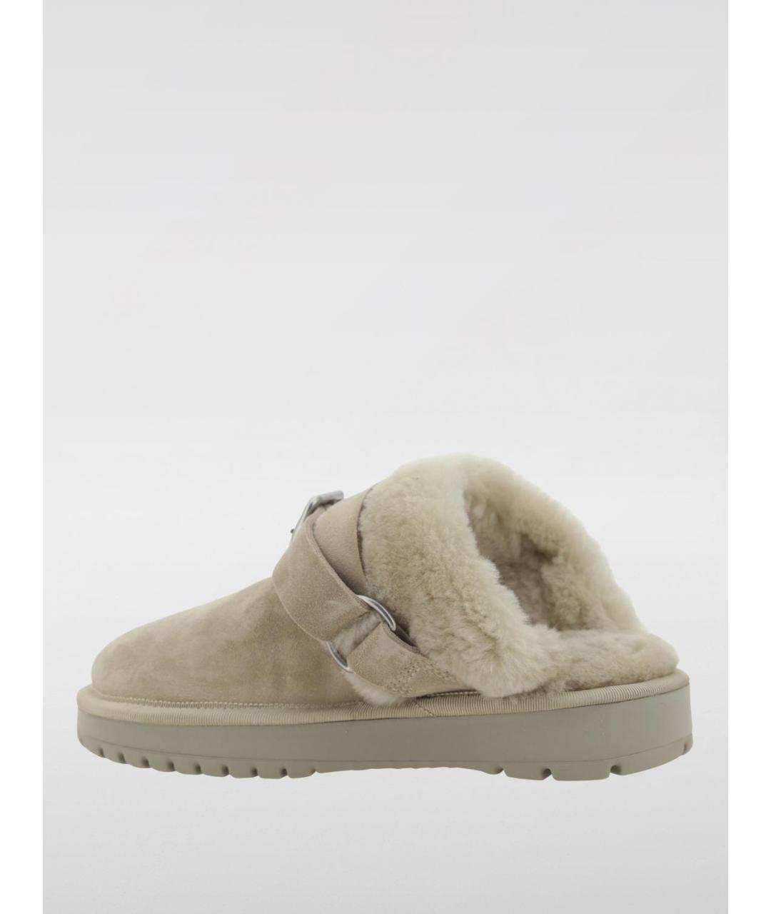 BURBERRY Серые сабо, фото 3