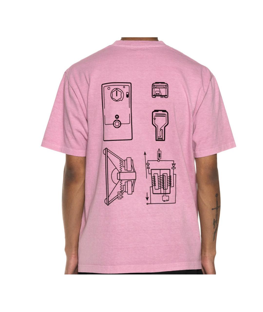 CAV EMPT Розовая хлопковая футболка, фото 5