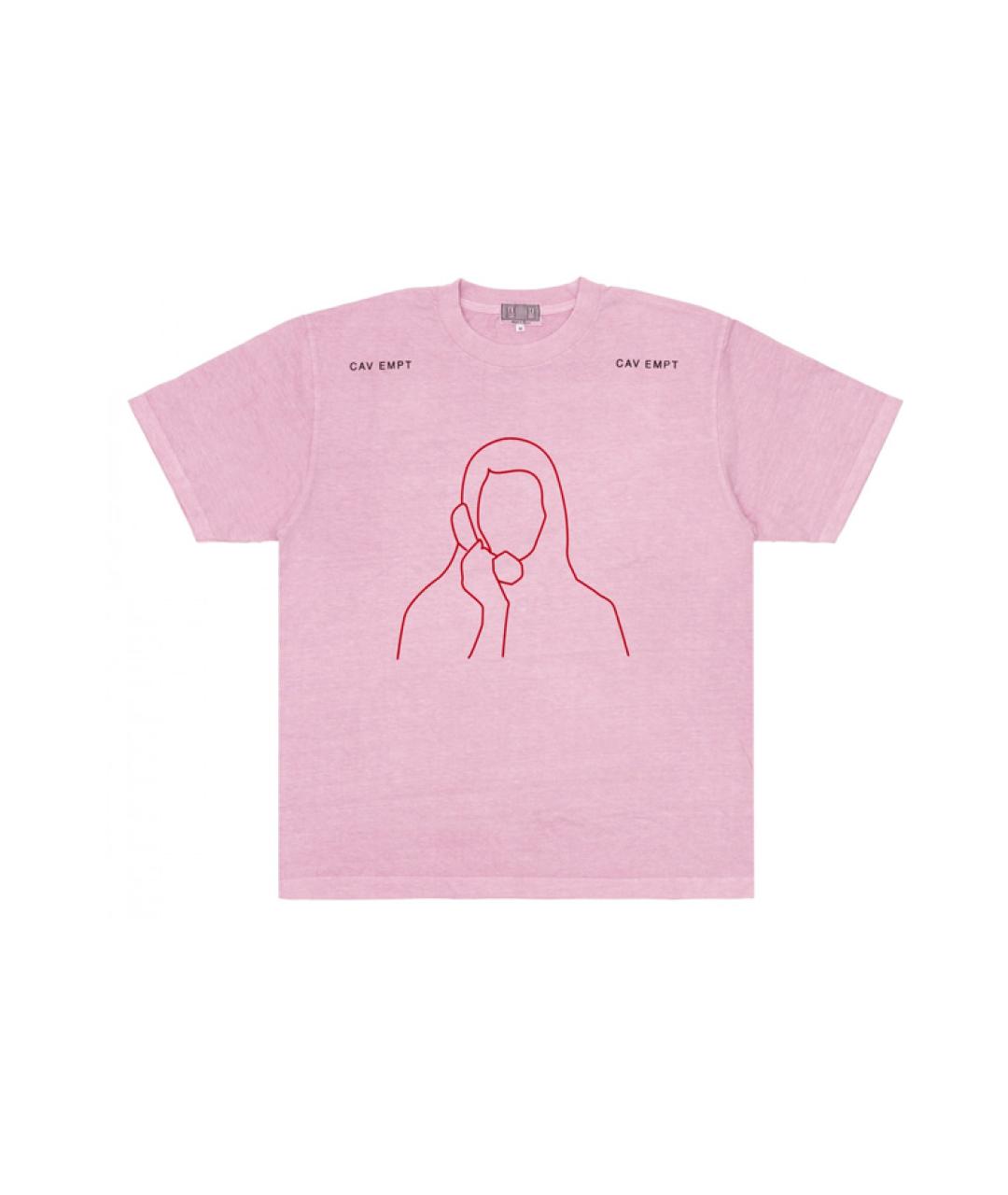 CAV EMPT Розовая хлопковая футболка, фото 1