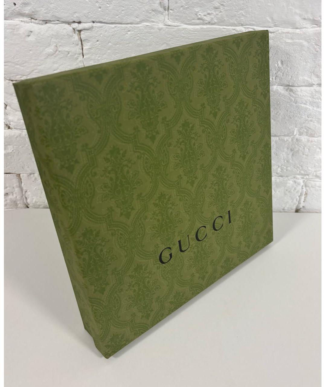 GUCCI Черный шерстяной платок, фото 4