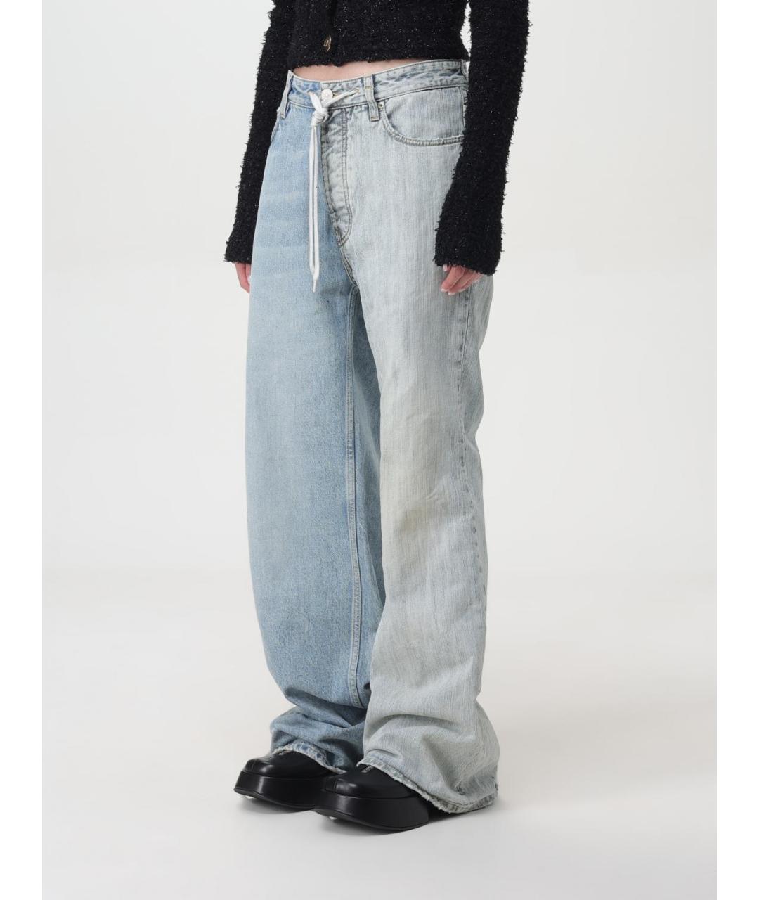 BALENCIAGA Мульти хлопковые прямые джинсы, фото 5