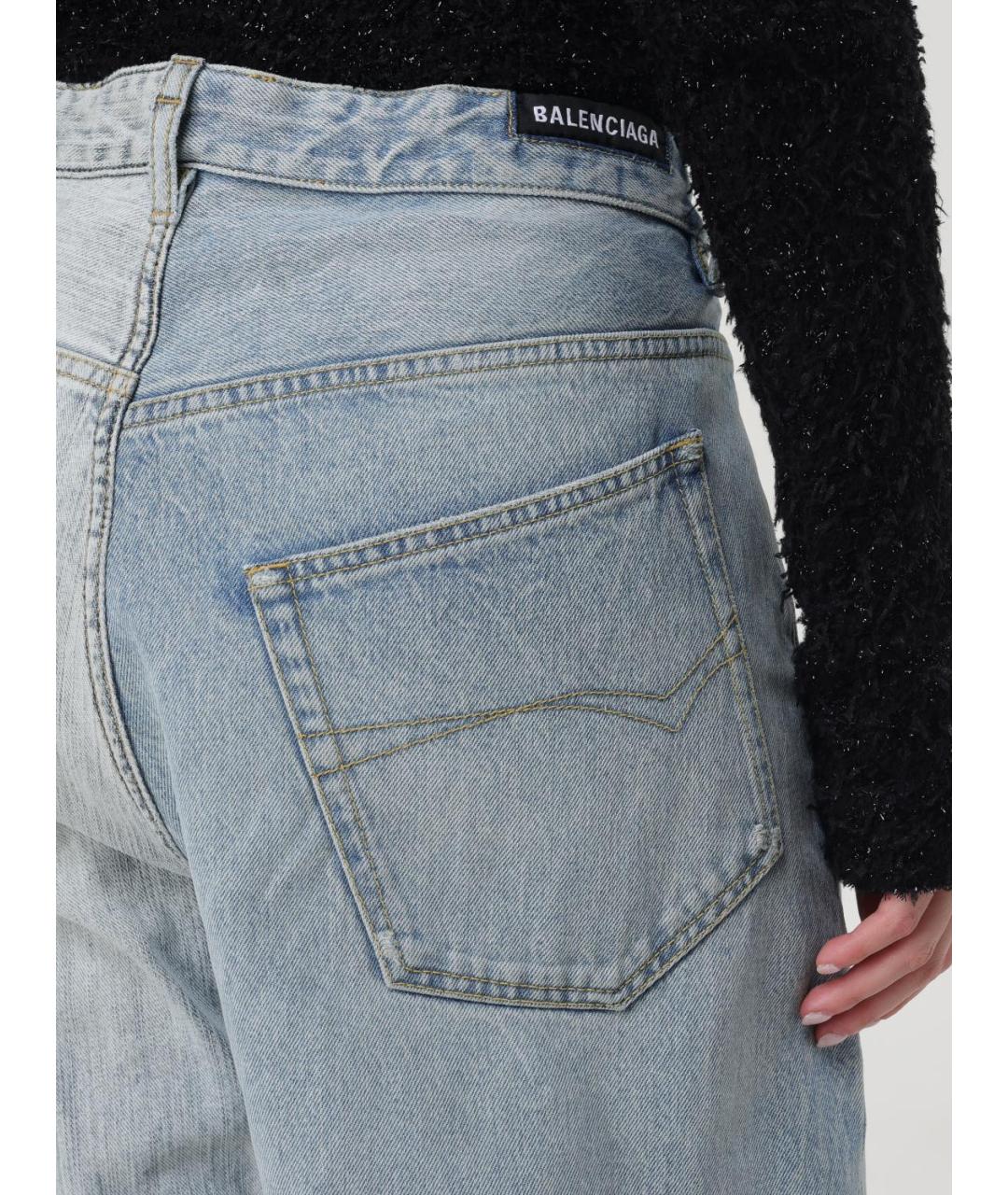 BALENCIAGA Мульти хлопковые прямые джинсы, фото 6