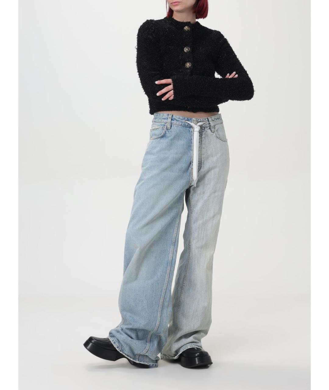 BALENCIAGA Мульти хлопковые прямые джинсы, фото 3