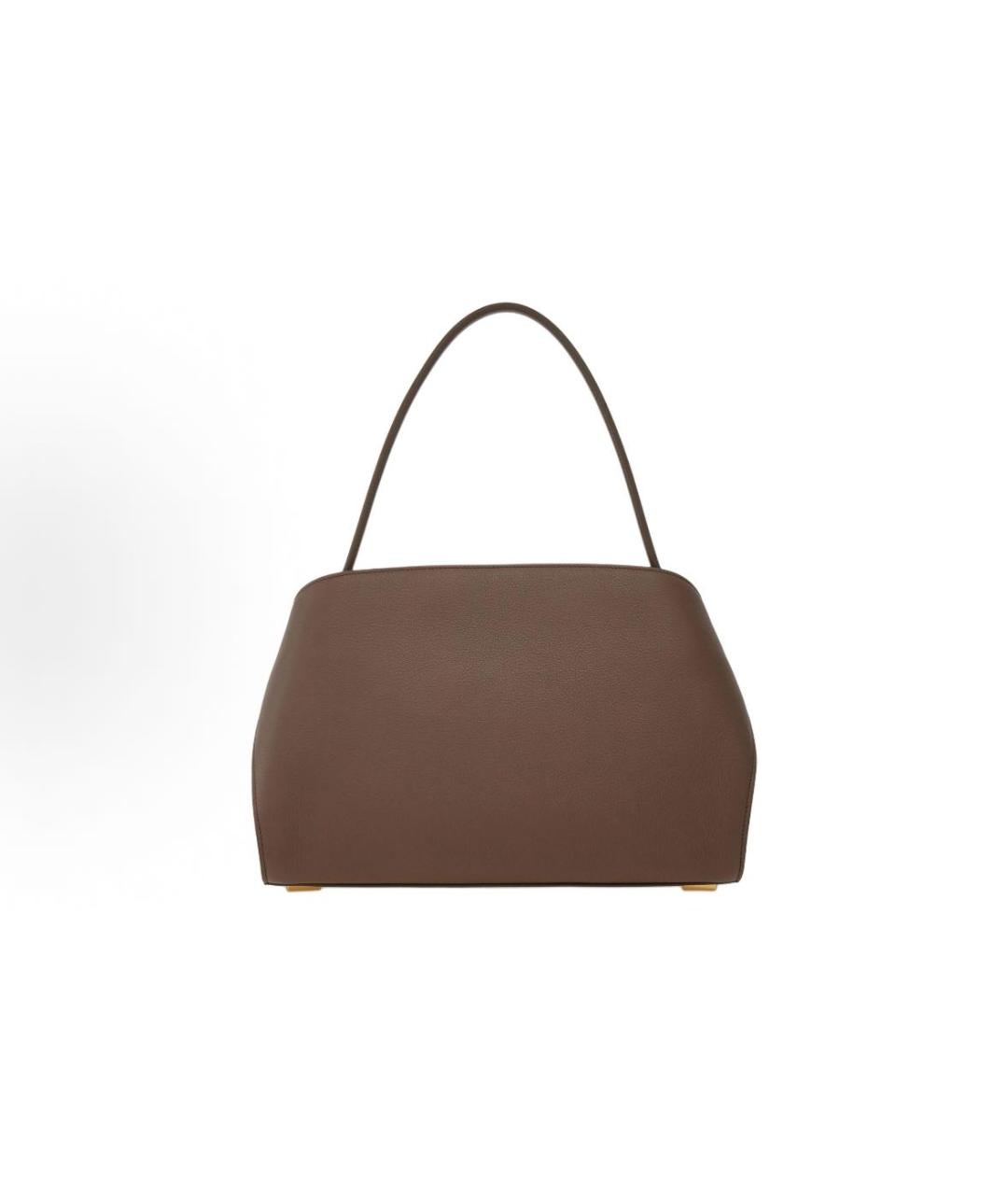 FERRAGAMO Коричневая кожаная сумка тоут, фото 4