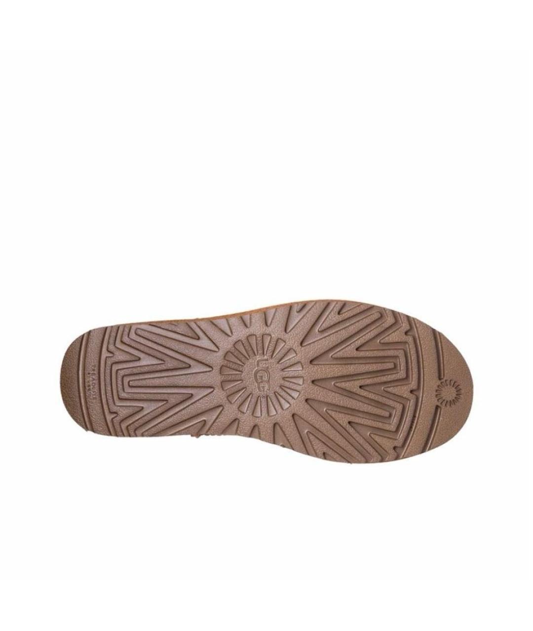 UGG AUSTRALIA Бежевые замшевые ботинки, фото 5