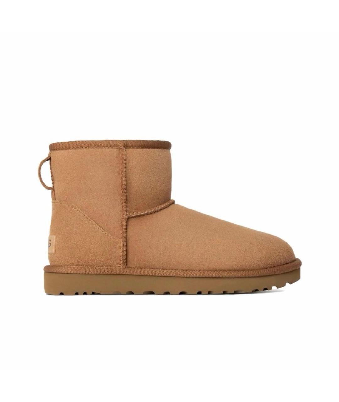 UGG AUSTRALIA Бежевые замшевые ботинки, фото 2