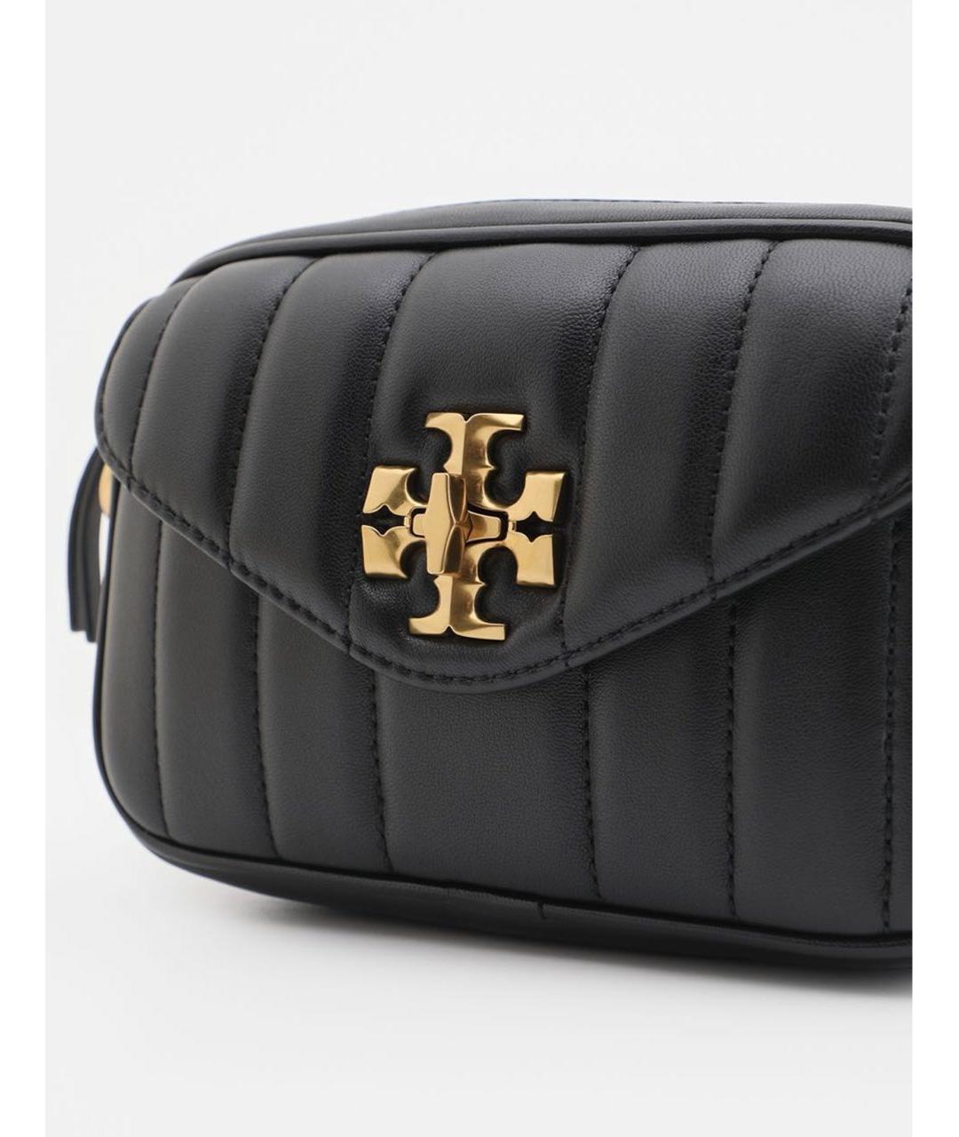 TORY BURCH Черная кожаная сумка через плечо, фото 3