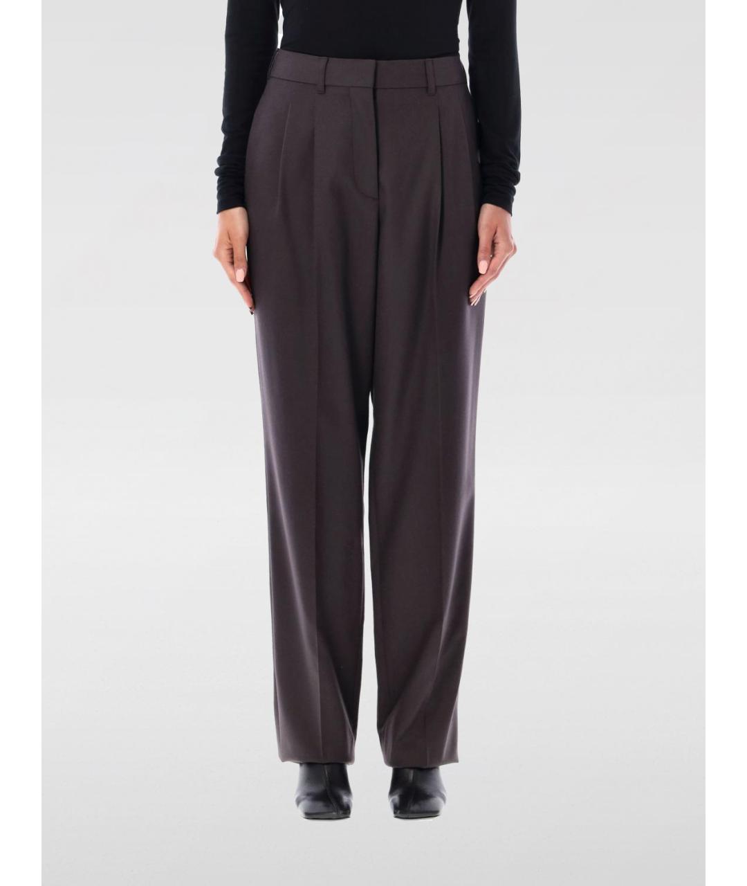 STELLA MCCARTNEY Коричневые прямые брюки, фото 4